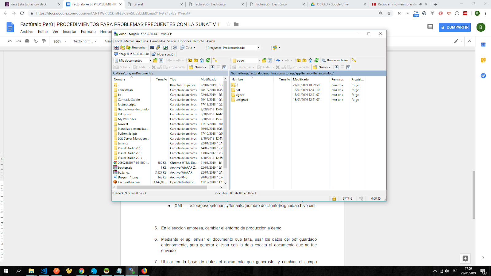 Carpetas de Comprobantes